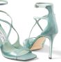 Jimmy Choo Azia sandalen met metallic-effect Groen - Thumbnail 5