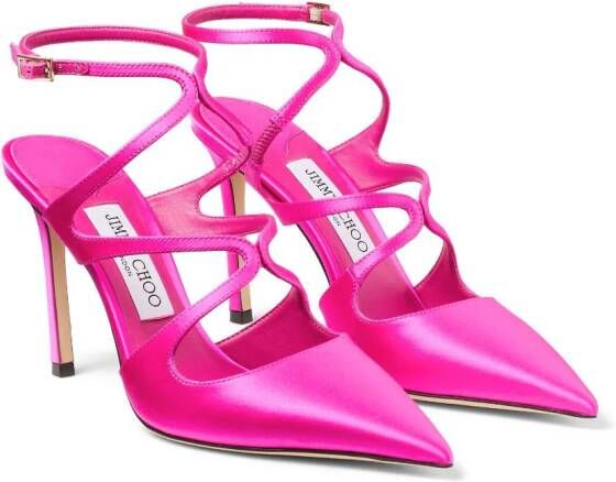 Jimmy Choo Ami satijnen pumps Roze