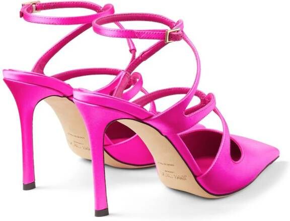 Jimmy Choo Ami satijnen pumps Roze