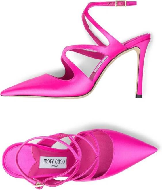 Jimmy Choo Ami satijnen pumps Roze