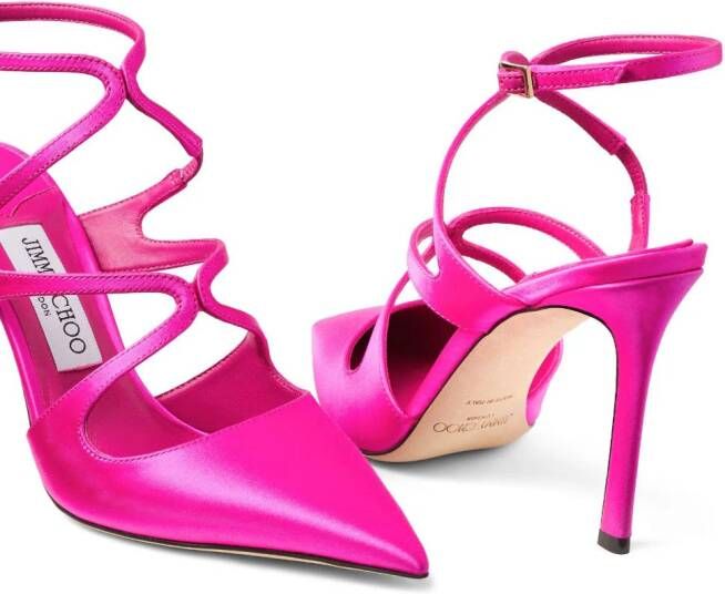 Jimmy Choo Ami satijnen pumps Roze