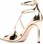 Jimmy Choo Azia sandalen met metallic-effect Geel - Thumbnail 3