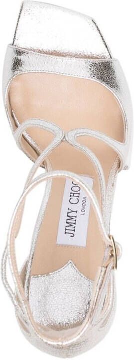 Jimmy Choo Azia sandalen met metallic-effect Goud