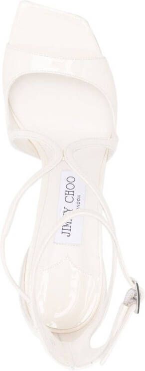 Jimmy Choo Azia sandalen met vierkante neus Wit