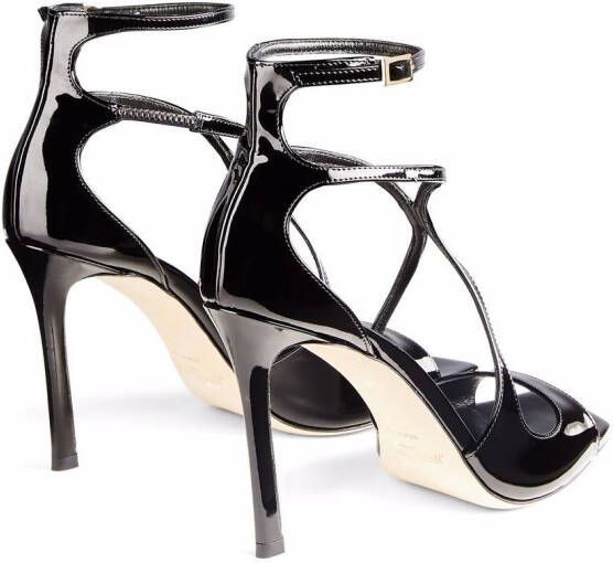 Jimmy Choo Azia sandalen met vierkante neus Zwart