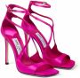 Jimmy Choo Azia Heeled Sandals Roze Dames - Thumbnail 2