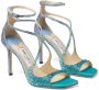 Jimmy Choo Azia sandalen verfraaid met kristal Blauw - Thumbnail 3