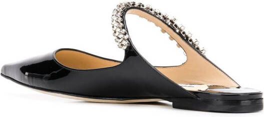 Jimmy Choo Bing ballerina's verfraaid met kristallen Zwart