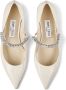 Jimmy Choo Bing ballerina's met kristallen gesp Beige - Thumbnail 4