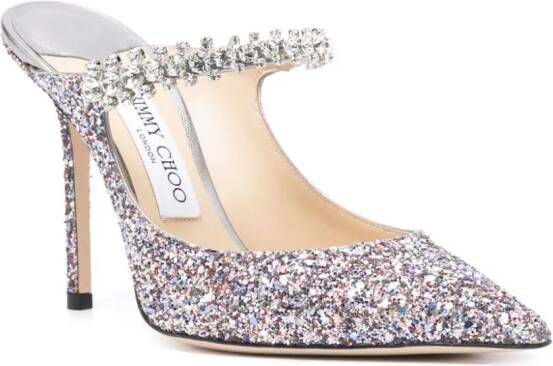 Jimmy Choo Bing muiltjes met glitter Roze