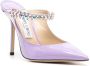 Jimmy Choo Bing muiltjes verfraaid met kristallen Paars - Thumbnail 2