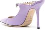 Jimmy Choo Bing muiltjes verfraaid met kristallen Paars - Thumbnail 3