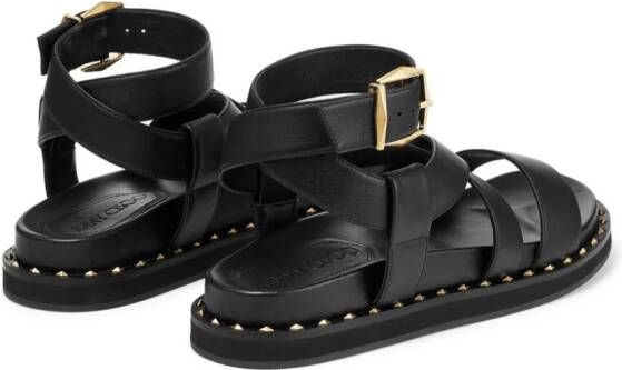 Jimmy Choo Blaise leren sandalen Zwart