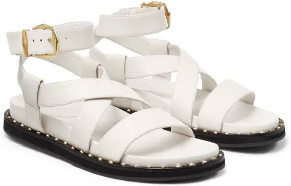 Jimmy Choo Blaise leren sandalen Wit