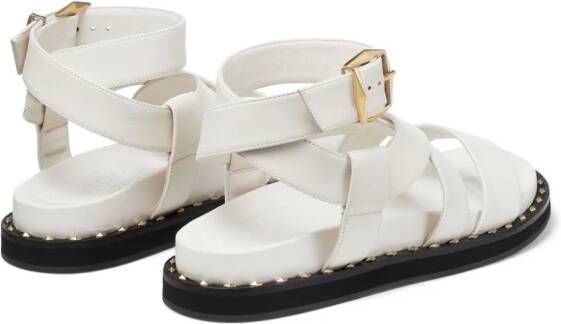 Jimmy Choo Blaise leren sandalen Wit