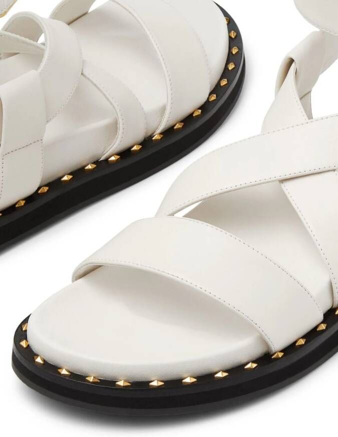 Jimmy Choo Blaise leren sandalen Wit