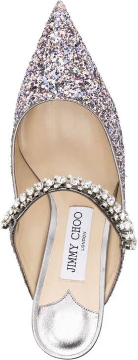 Jimmy Choo Bling 65 glitter muiltjes Roze