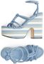 Jimmy Choo Clare sandalen met plateauzool Blauw - Thumbnail 10