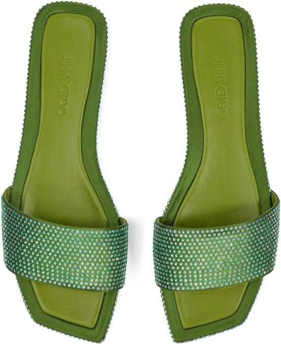 Jimmy Choo Clovis sandalen Groen