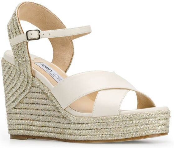Jimmy Choo Dellena 100 sandalen Beige
