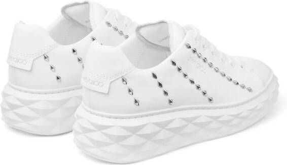 Jimmy Choo Diamond Light sneakers met glitters Wit