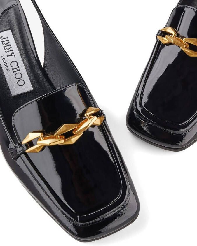 Jimmy Choo Tilda slingback loafers Zwart