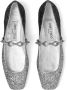 Jimmy Choo Diamond Tilda leren ballerina's Zilver - Thumbnail 4