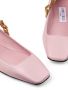 Jimmy Choo Diamond Tilda leren ballerina's Roze - Thumbnail 5