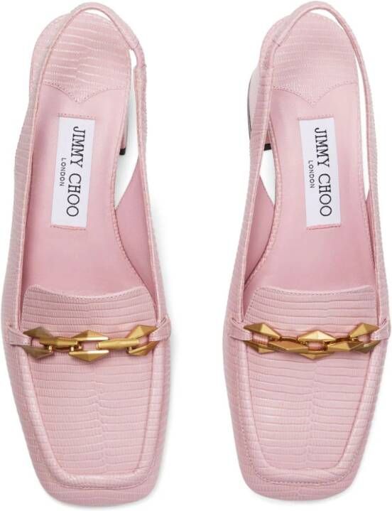 Jimmy Choo Diamond Tilda slingback pumps 45 mm Roze