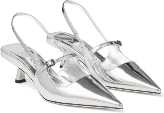 Jimmy Choo Lakleren pumps Zilver