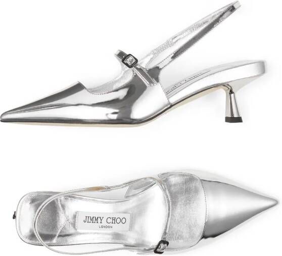 Jimmy Choo Lakleren pumps Zilver