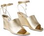 Jimmy Choo Sandalen met sleehak Goud - Thumbnail 8