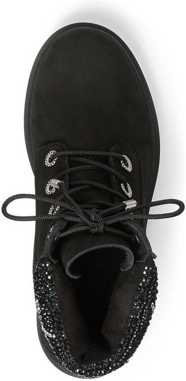 Jimmy Choo x Timberland laarzen met kristallen Zwart