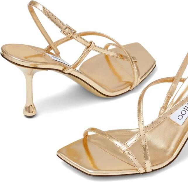 Jimmy Choo Etana 80 sandalen Goud