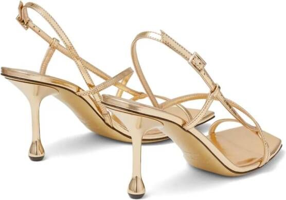 Jimmy Choo Etana 80 sandalen Goud