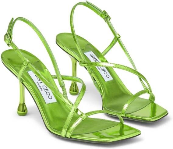 Jimmy Choo Etana 80 sandalen Groen