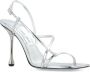 Jimmy Choo Etana 95 mm metallic sandalen Zilver - Thumbnail 2