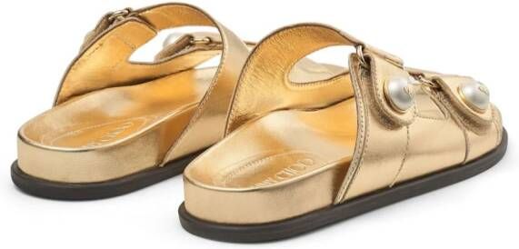 Jimmy Choo Fayence leren sandalen Goud