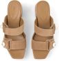 Jimmy Choo 95 mm Fayence muiltjes met sleehak Beige - Thumbnail 4