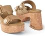 Jimmy Choo 95 mm Fayence muiltjes met sleehak Beige - Thumbnail 5
