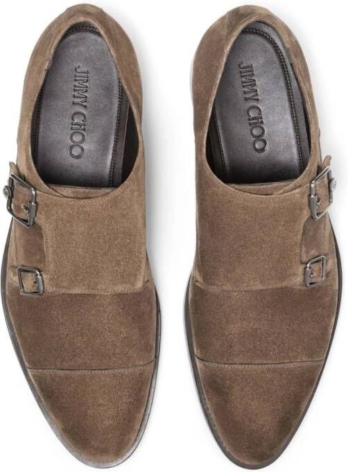 Jimmy Choo Finnion gespschoenen Bruin