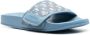 Jimmy Choo Fitz slippers met monogram Blauw - Thumbnail 2