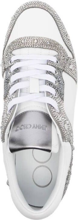 Jimmy Choo Florent leren sneakers Wit