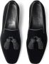 Jimmy Choo Foxley fluwelen mocassins Black Heren - Thumbnail 4