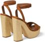 Jimmy Choo Gaia sandalen met plateauzool Bruin - Thumbnail 11