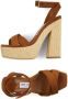 Jimmy Choo Gaia sandalen met plateauzool Bruin - Thumbnail 12