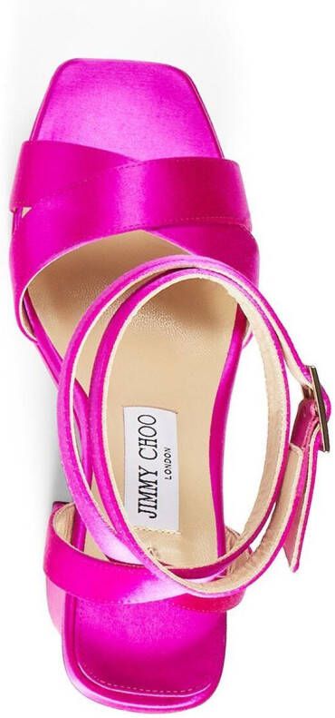 Jimmy Choo Gaia sandalen met plateauzool Roze