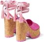 Jimmy Choo Gal sandalen met sleehak Roze - Thumbnail 3