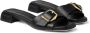 Jimmy Choo Hawke buckled leather slides Zwart - Thumbnail 2