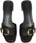 Jimmy Choo Hawke leren slippers Zwart - Thumbnail 4